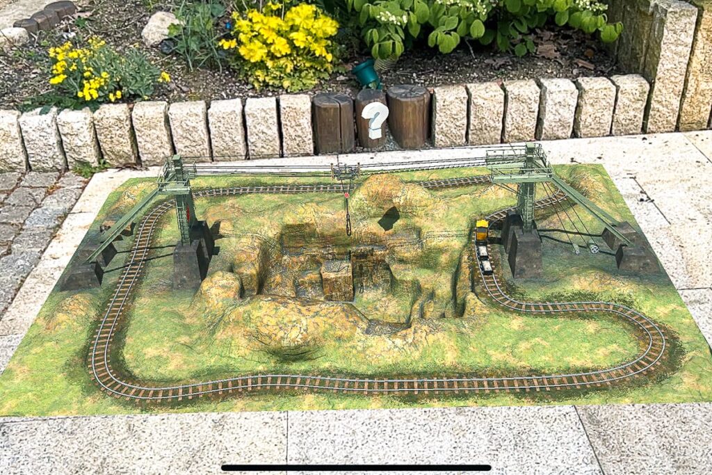 AR-Übersicht virtueller Steinbruch