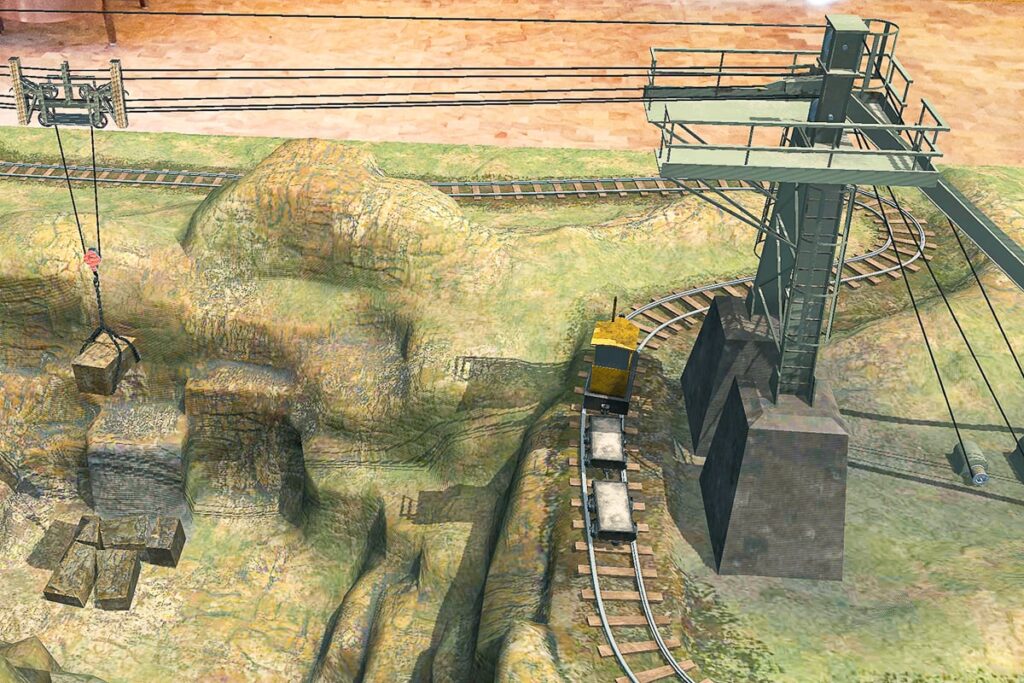 AR-Detailansicht historischer Steinbruch