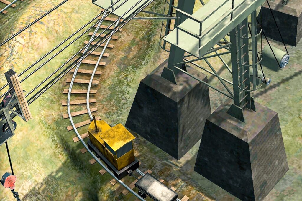 AR-Detailansicht historischer Steinbruch